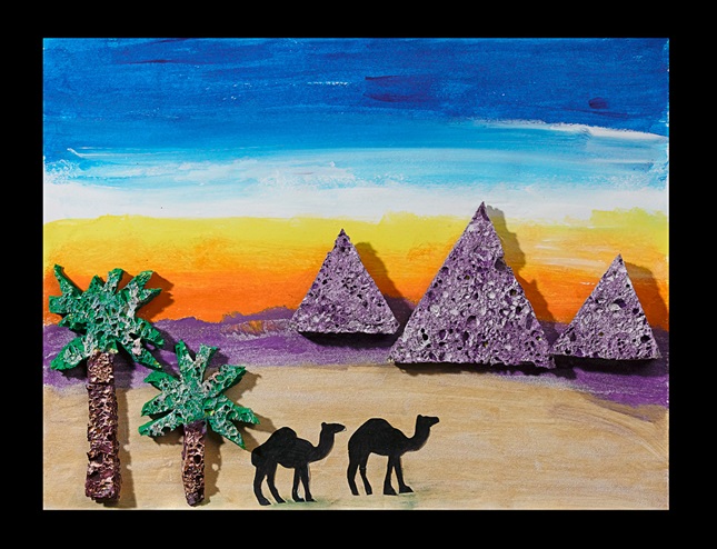 Sunset in the Egyptian Desert | crayola.com
